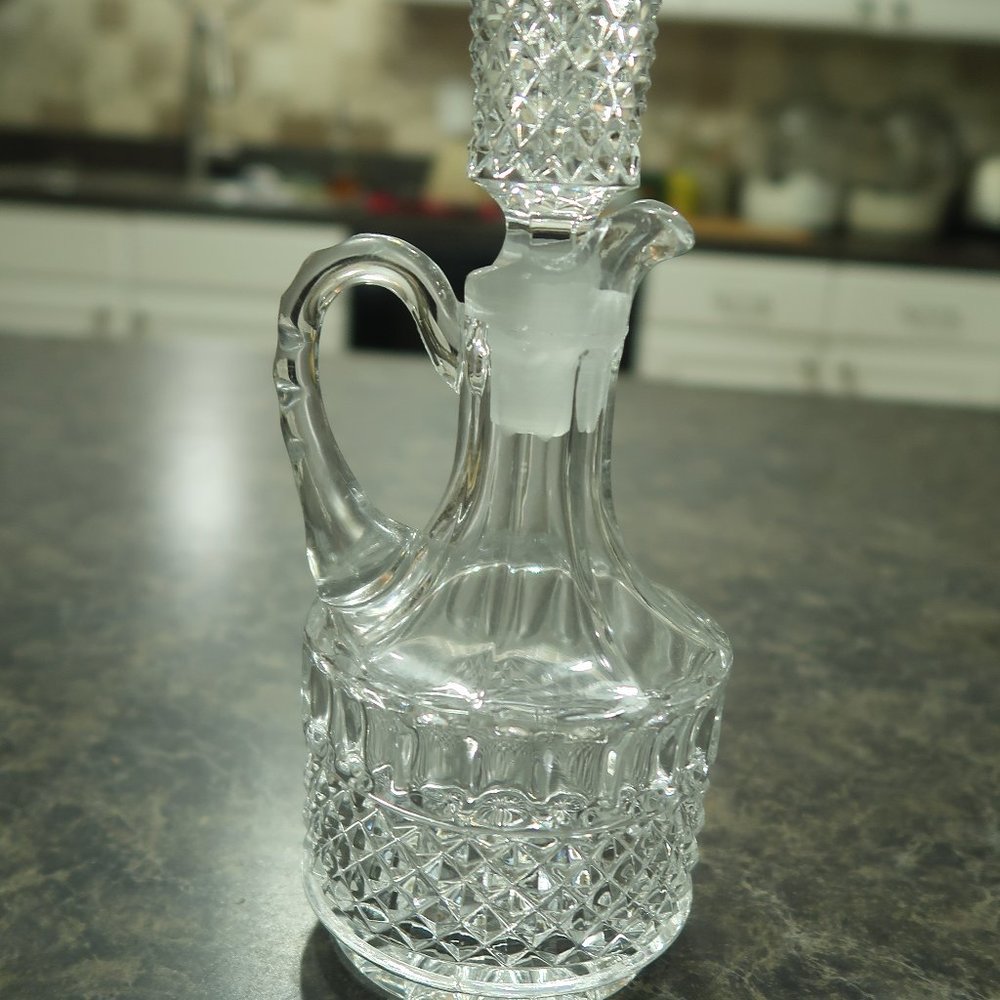 Glass Cruet/Pitcher with Glass Stopper